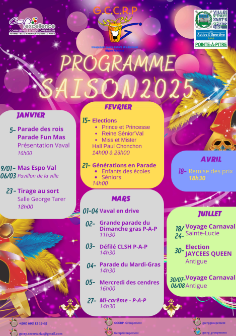 Programme saison 2025